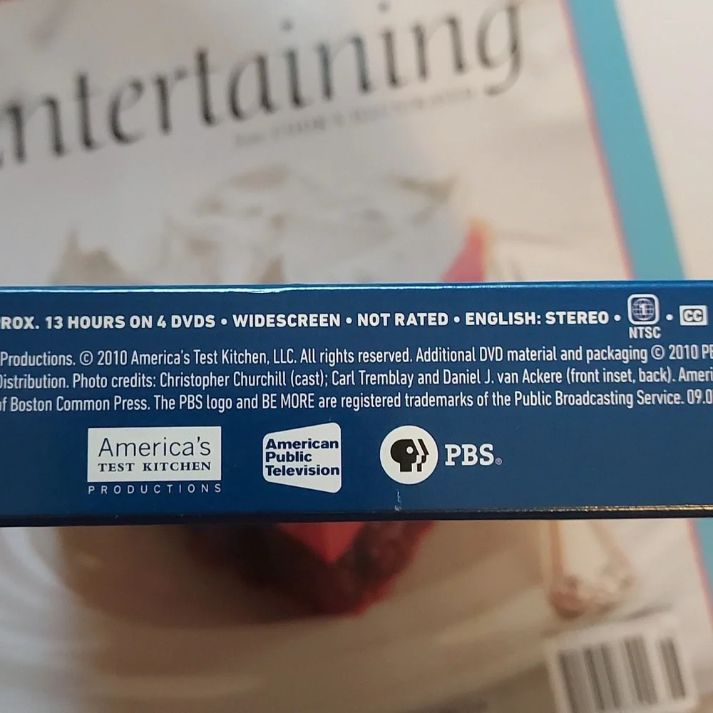 Americas Test Kitchen Season 10 DVD set Of 4 Plus Bonus Cookbooks